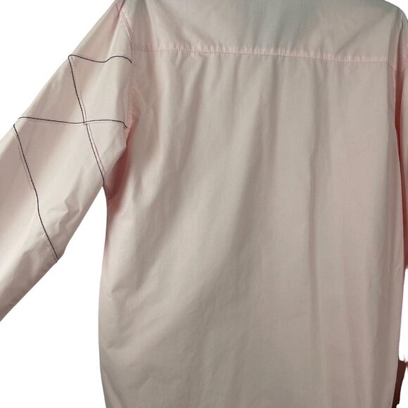 Jeansian Men Button-Up Pink Long-Sleeve Shirt Size L - Picture 6 of 6